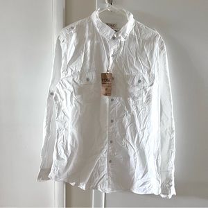PD&C White Button Down Shirt